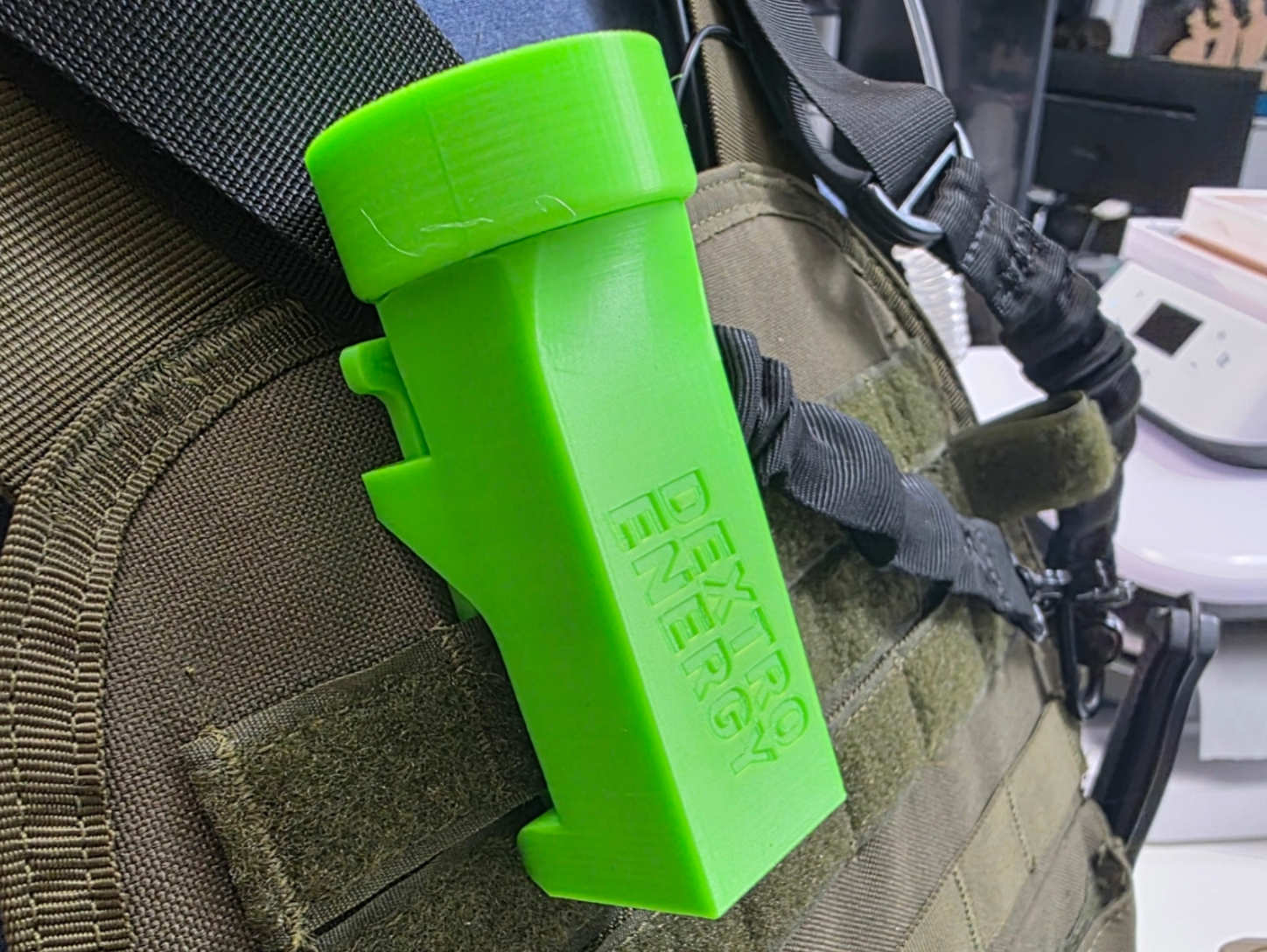 Dextrosol clip-on behållare