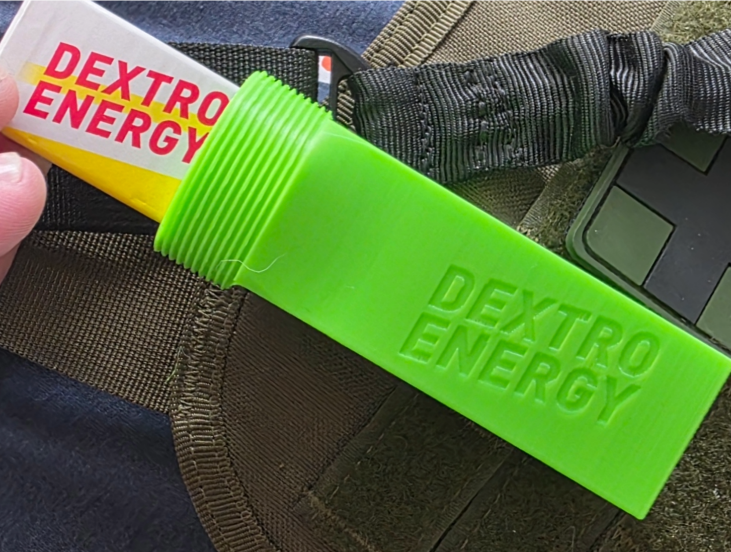 Dextrosol clip-on behållare