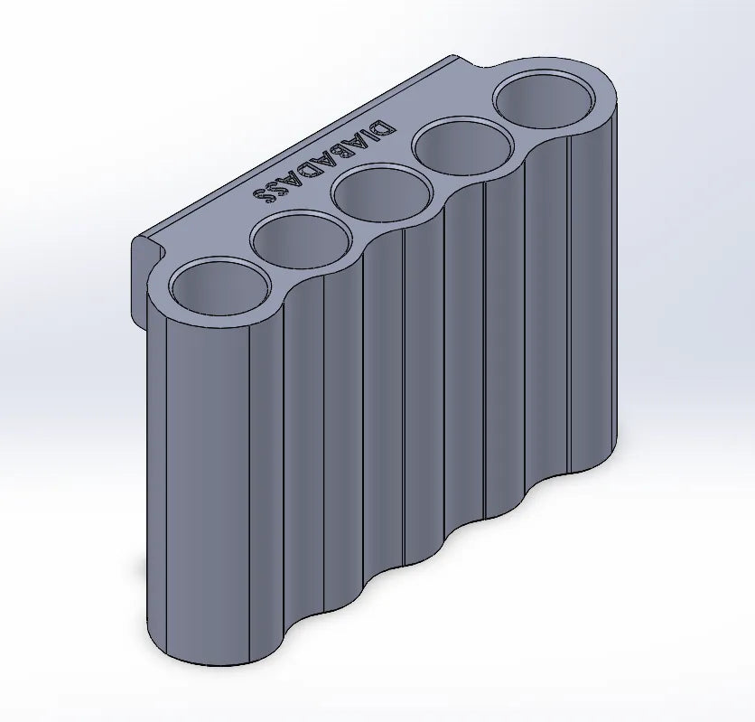 Kylskåpshållare för insulin ampuller med skåpsfäste